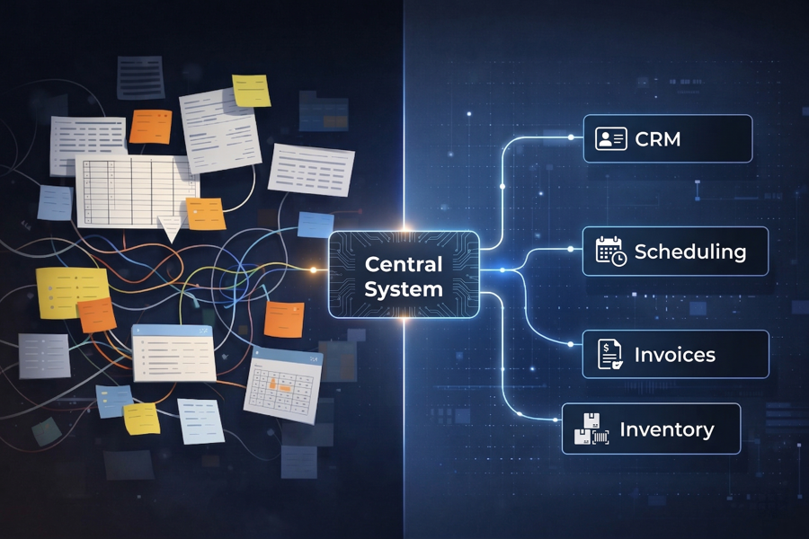 Custom application dashboard